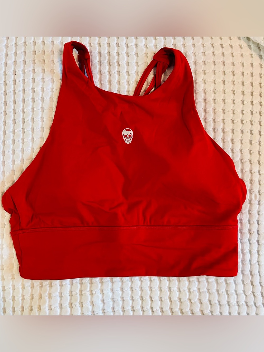 Gymreapers High Neck Sports Bra/Crop Size M.